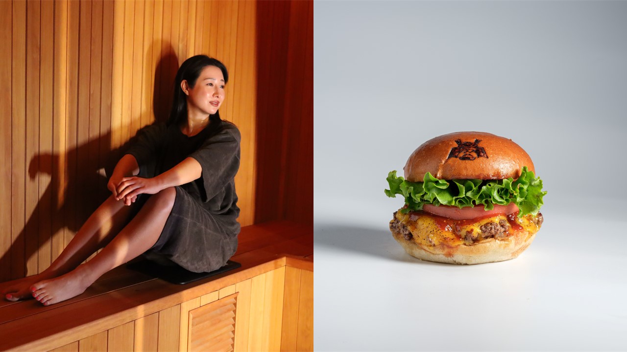 Prus Sauna プライベートサウナ体験チケット（1室2名様）＆　SHOGUN BURGER　チーズバーガーポテトドリンクセット（２枚）