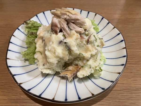 胡麻風味のさばポテトサラダ
