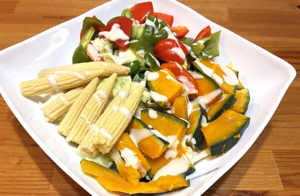夏野菜の温サラダ（バーニャカウダ風）