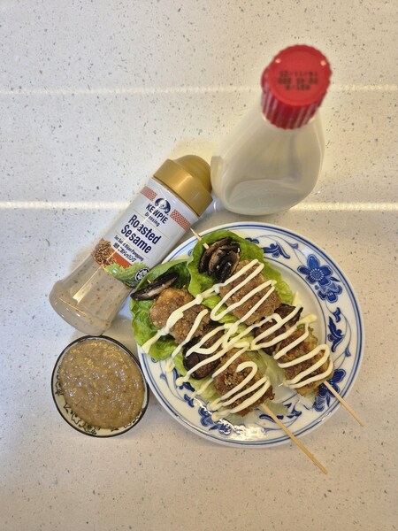 DIY VEGAN SATAY STICK & ROASTED SESAME NUTTY SAUCE