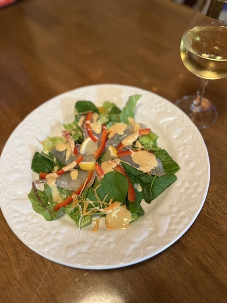 1min Miso Mayo snapper salad