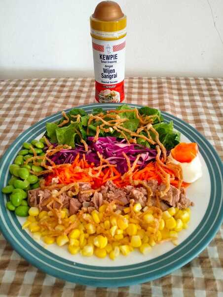 Crackers Enoki Tuna salad