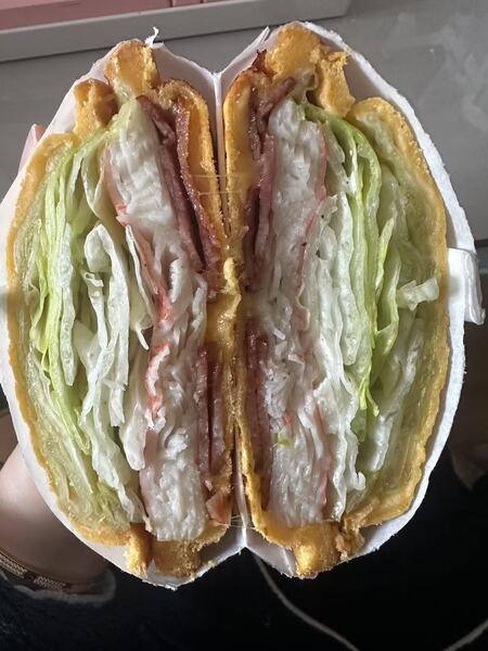 培根蟹柳三明治
