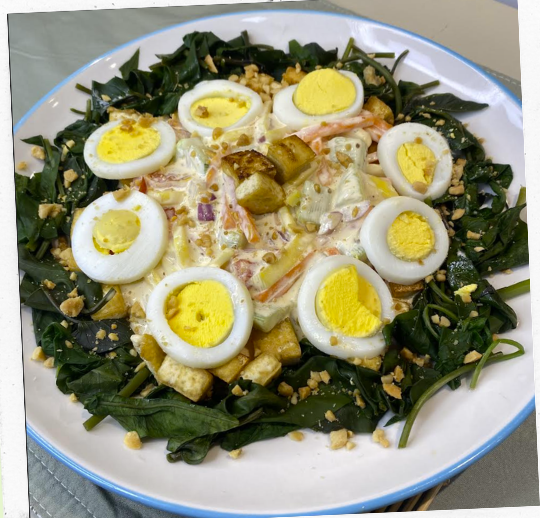 Mixed Veggie with Kangkong Salad