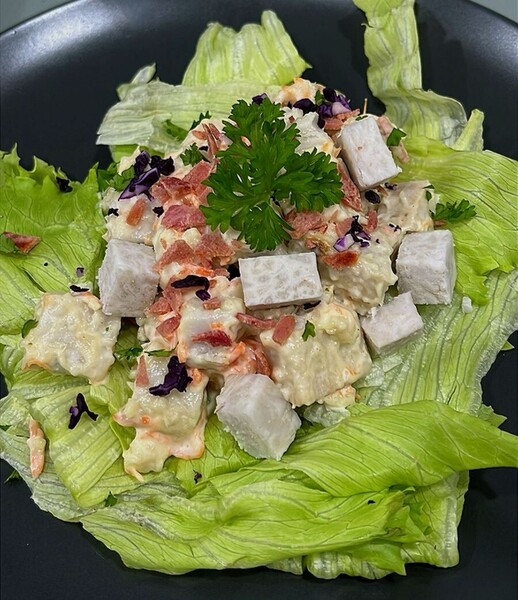 Creamy Taro Root Salad