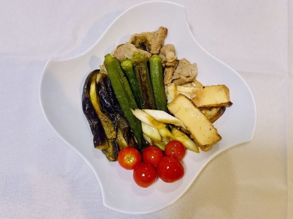 夏野菜の焼き浸し風サラダ