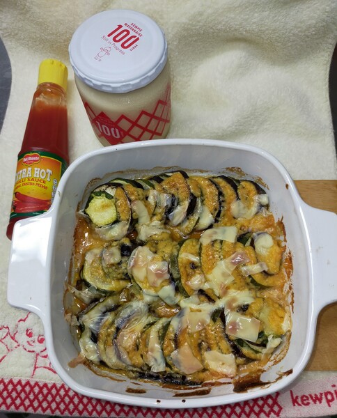 サンバルソースまぜマヨで焼いていただく夏野菜