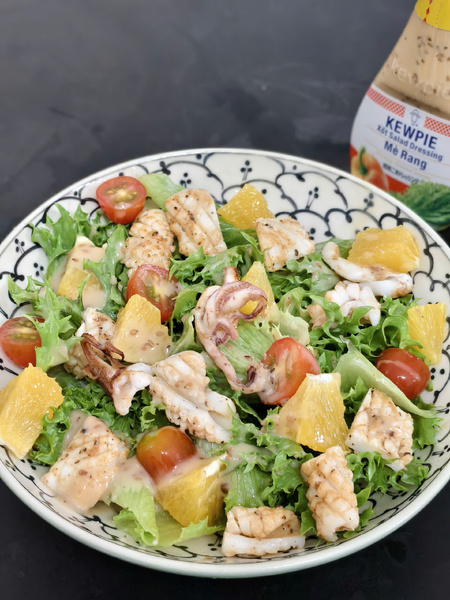 Grilled Squid Citrus salad