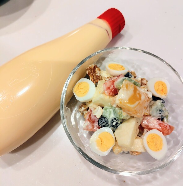 大人のごちそうフルーツサラダ withたまご