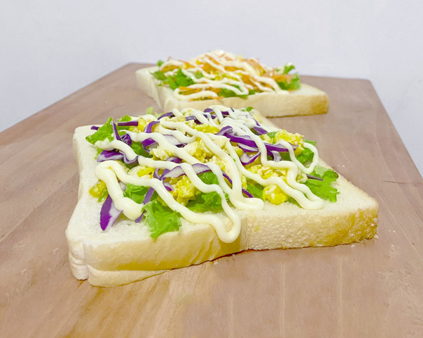 Breakfast Salad with Scrambled Egg Mayo