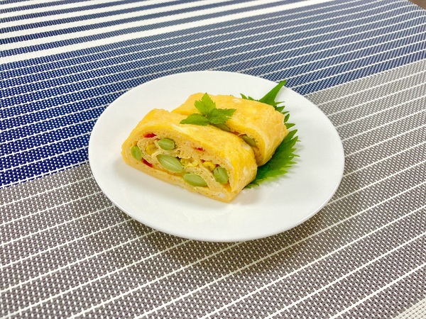 野菜たっぷり☆ 卵焼きサラダ