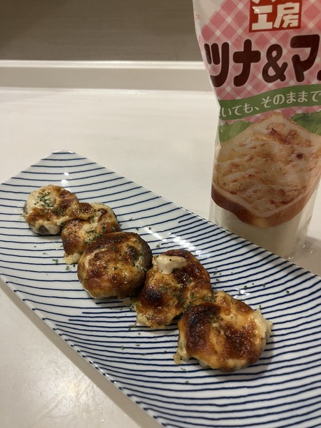 シイタケとチーズツナマヨ焼き