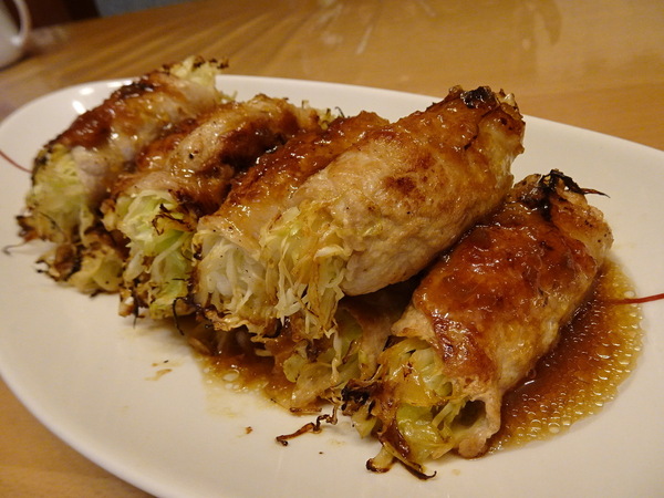 千切りキャベツの豚肉巻き