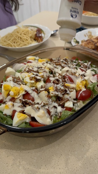 Double protein Caesar Salad